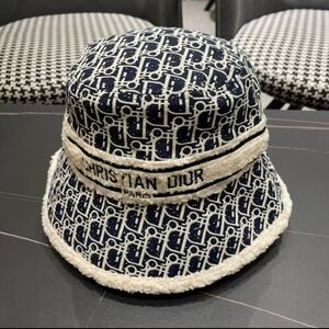 Dior Oblique Jacquard Bucket Hat with Logo Band